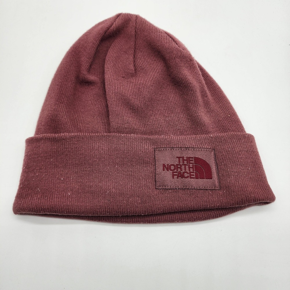 The North Face Dock Worker Recycled Beanie Unisex One Size Brown Cuffed Logo
